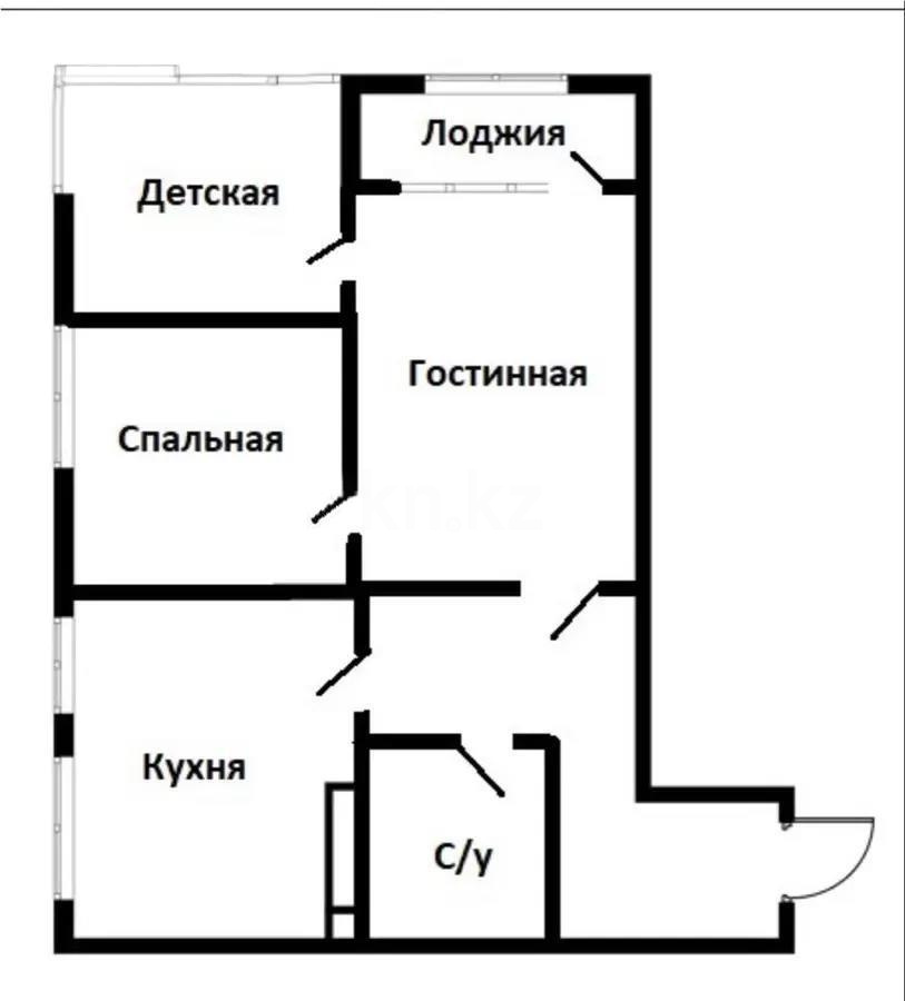 Продажа 3-комнатной квартиры, 78.21 м² - Продажа квартир в Алматы - страница 4 фото 1 из 1