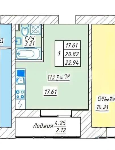 Продажа 1-комнатной квартиры, 33 м² в Астане - фото 4