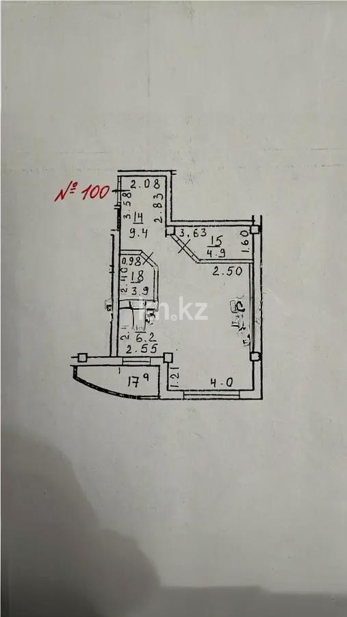 Продажа 1-комнатной квартиры, 51.6 м² - Продажа однокомнатных квартир в Алматы - страница 22 фото 5 из 5