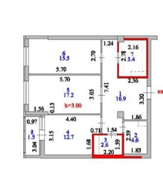 Продажа 2-комнатной квартиры, 77 м² в Астане