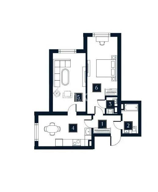 Продажа 2-комнатной квартиры, 69 м² в Алматы
