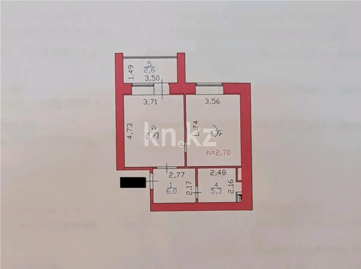 Продажа 1-комнатной квартиры, 48.3 м² - Продажа квартир в р-не Сарыарка Астаны - страница 2 фото 5 из 5