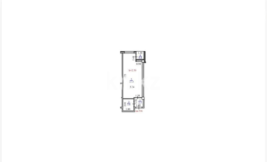 Продажа 1-комнатной квартиры, 29.6 м², ул. Ауэзова, дом  2/8 - Продажа  однокомнатных квартир в Алматы без посредников с фото фото 1 из 1