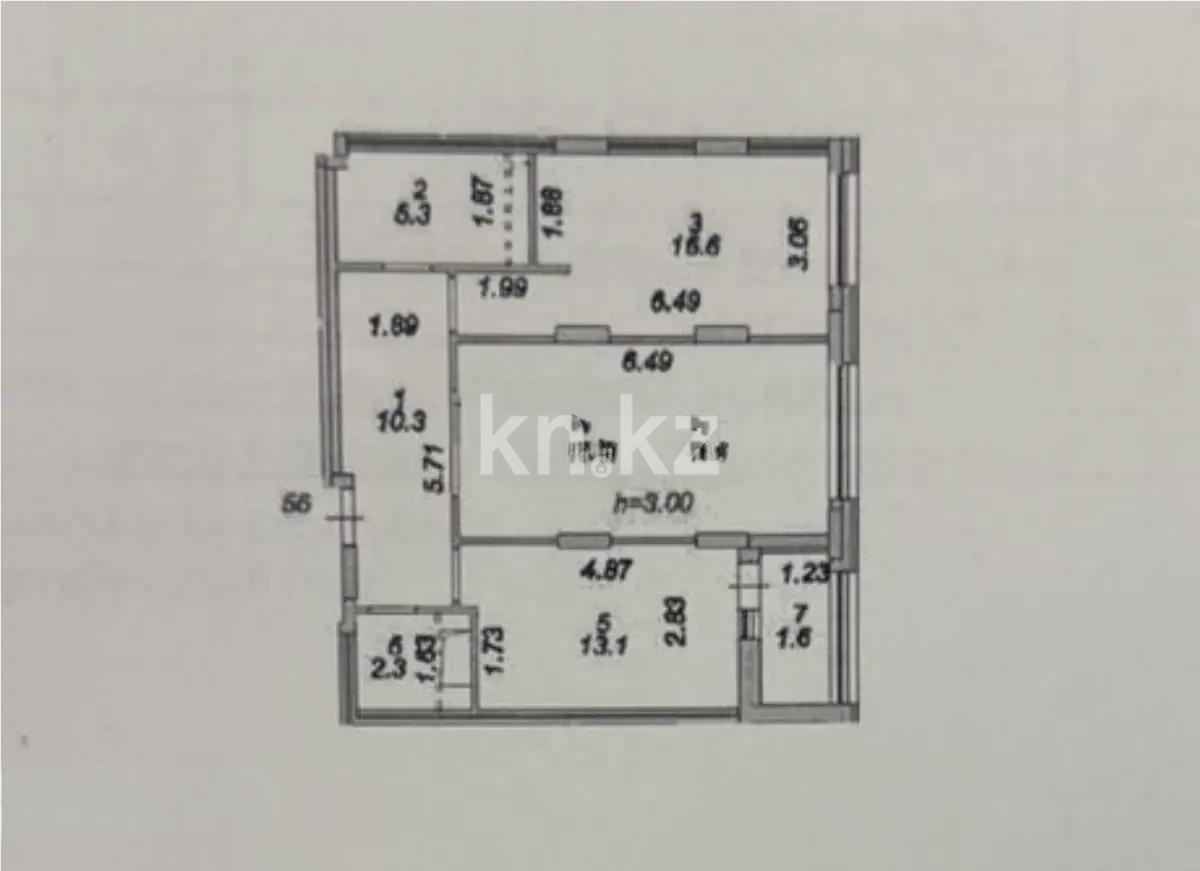 Продажа 2-комнатной квартиры, 71 м² в Астане