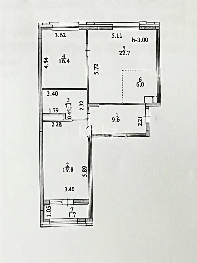 Продажа 3-комнатной квартиры, 83.3 м² - Продажа квартир в Астане фото 5 из 5