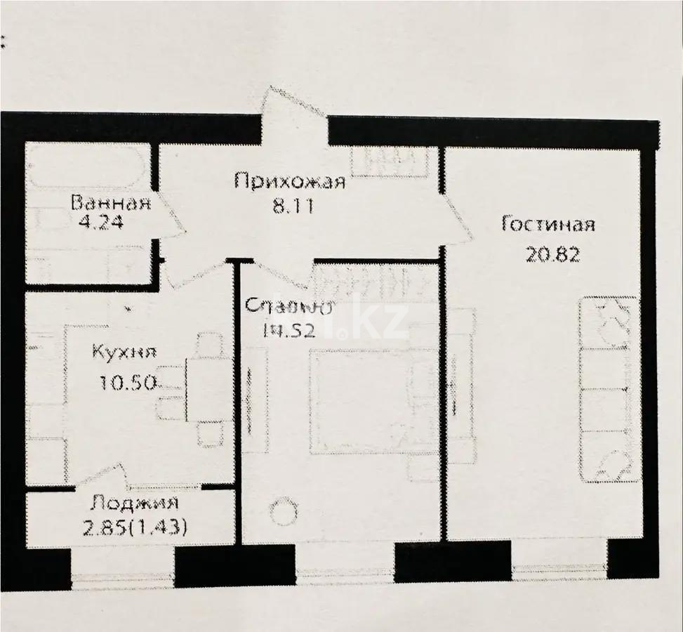 Продажа 2-комнатной квартиры, 60 м² - Продажа двухкомнатных квартир в Астане - страница 8 фото 1 из 1