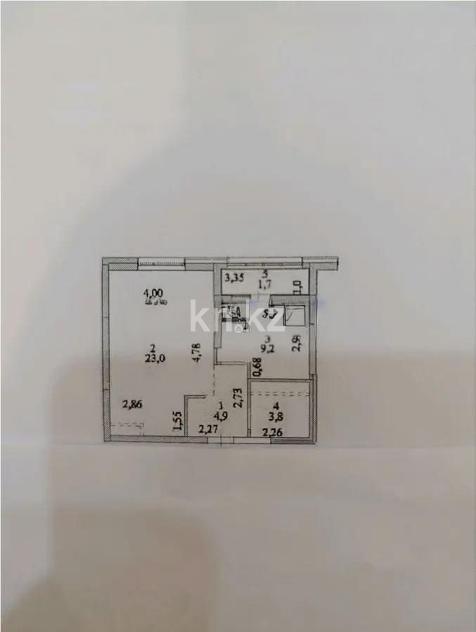 Продажа 2-комнатной квартиры, 42.6 м², ул. Е-429, дом  14 - Продажа  двухкомнатных квартир в Астане без посредников с фото фото 1 из 1