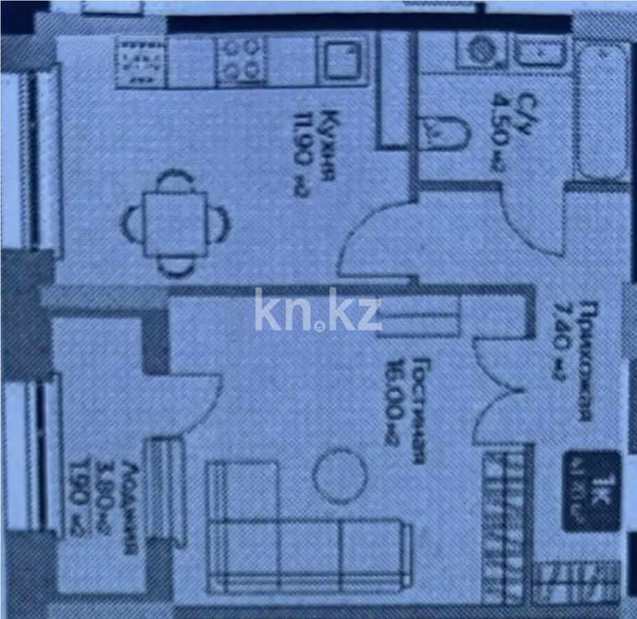Продажа 1-комнатной квартиры, 42 м², ул. Е-36, дом  5 - Продажа  однокомнатных квартир в Астане без посредников с фото фото 1 из 1
