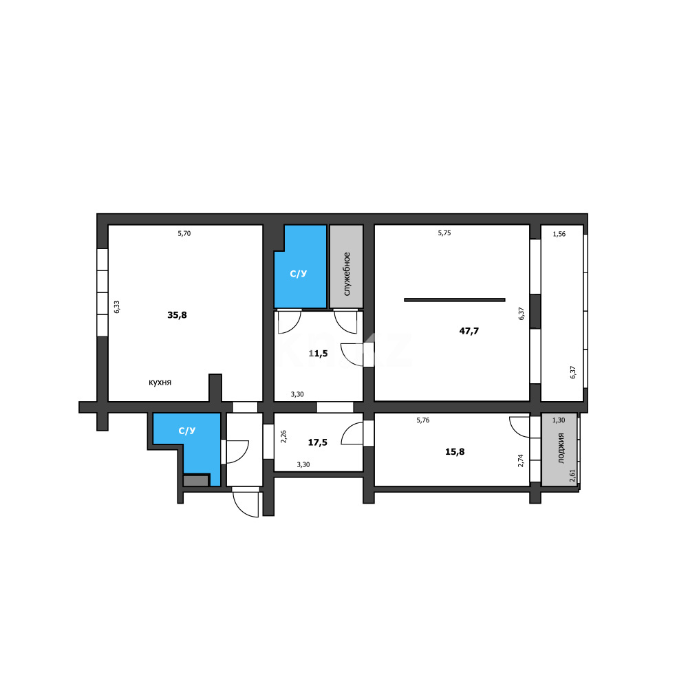 Продажа 3-комнатной квартиры, 138 м² - Продажа квартир в новостройках Алматы - страница 73 фото 30 из 31