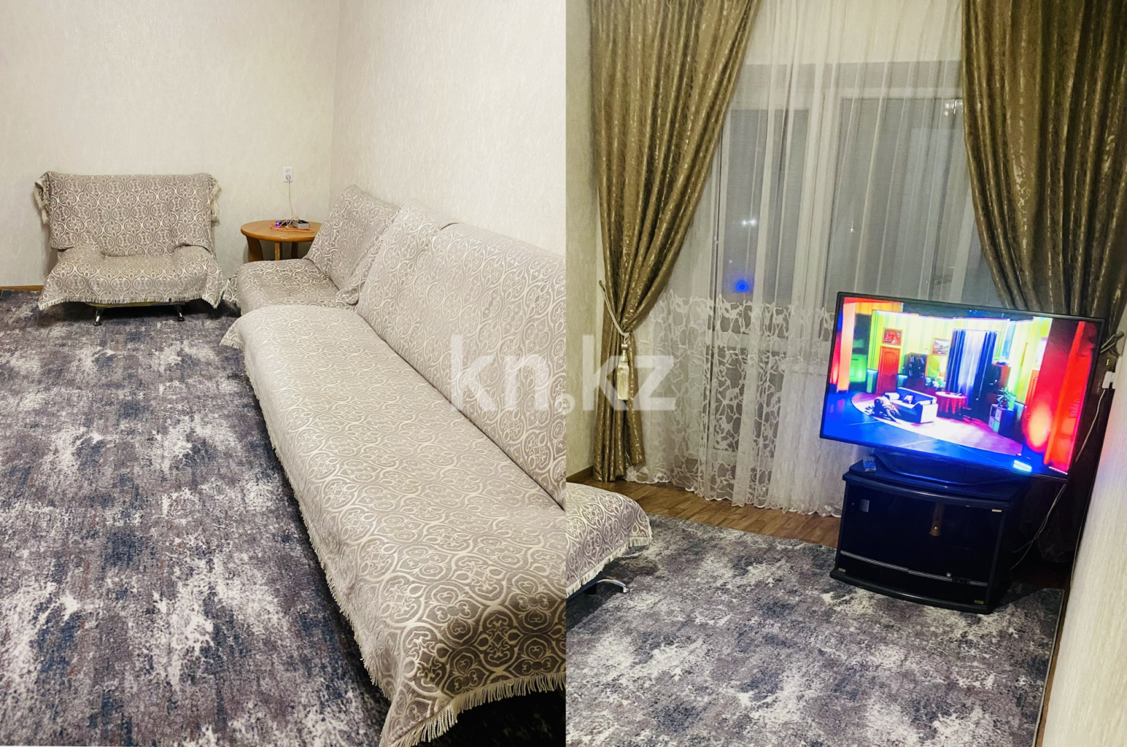 Аренда 2-комнатной квартиры посуточно, 49 м², ул. Тауельсыздык, дом  37 - Аренда квартир помесячно в Казахстане фото 1 из 12