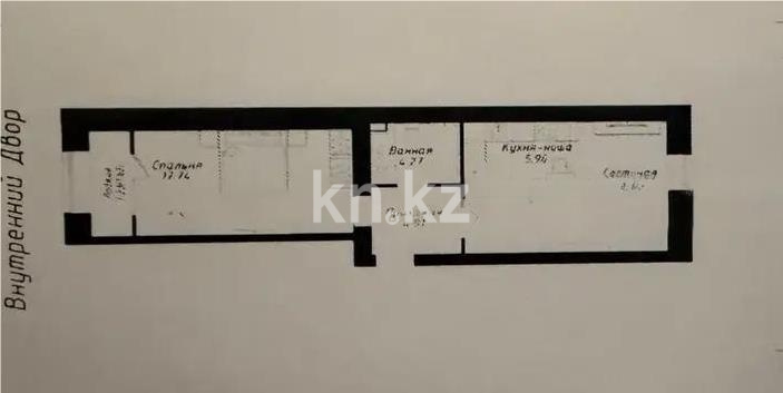 Продажа 2-комнатной квартиры, 50.61 м² - Продажа квартир в р-не Сарайшык Астаны - страница 3 фото 1 из 1