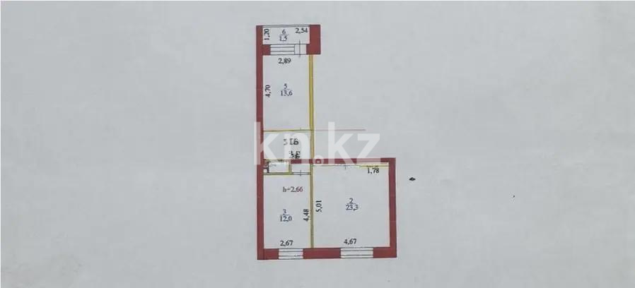 Продажа 2-комнатной квартиры, 60.9 м², ул. Иле, дом  32 - Продажа  двухкомнатных квартир в Астане без посредников с фото фото 6 из 6