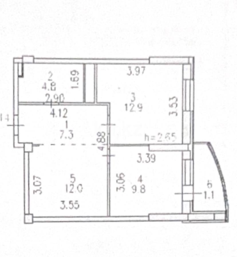 Аренда 2-комнатной квартиры, 50 м² - Аренда двухкомнатных квартир помесячно в р-не Есиль Астаны фото 15 из 15