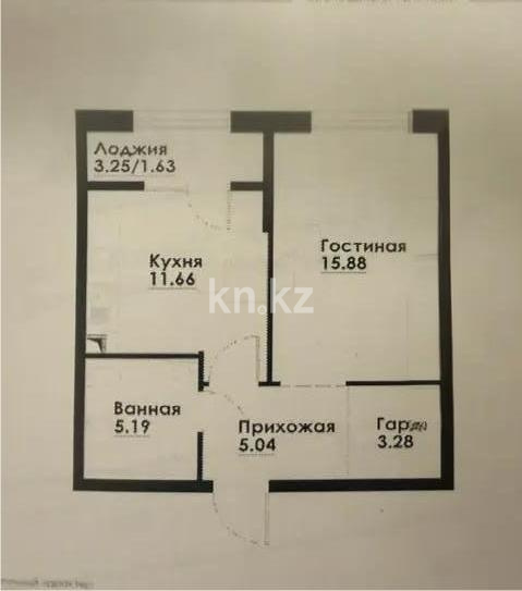 Продажа 2-комнатной квартиры, 43 м² - Продажа квартир в Алматы - страница 7 фото 1 из 1