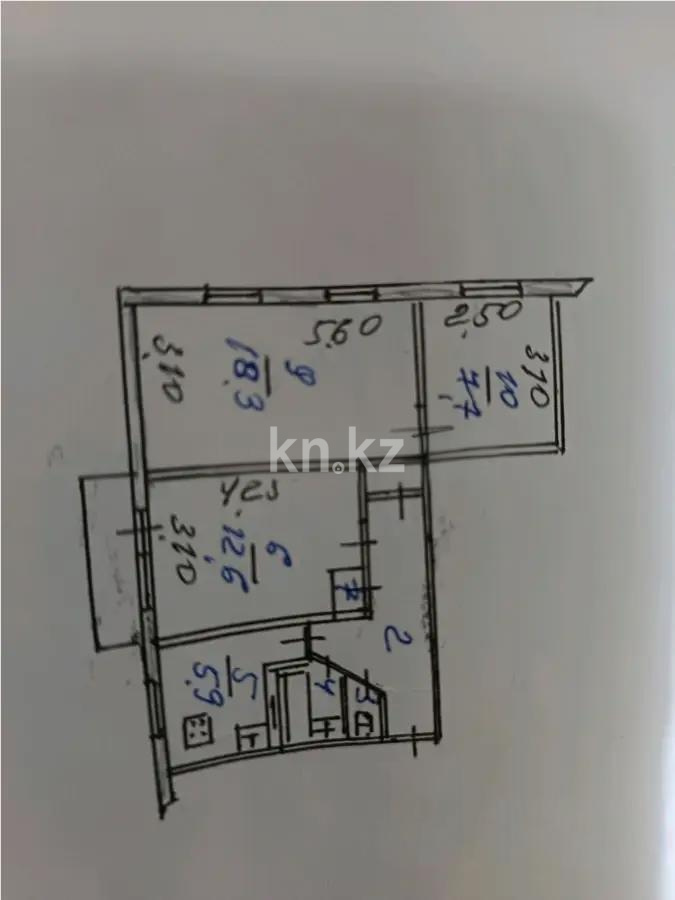 Продажа 3-комнатной квартиры, 59.6 м², пр. Гагарина, дом  294/3 - Продажа  трехкомнатных квартир в Алматы фото 3 из 3