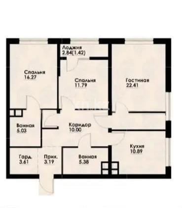 Продажа 3-комнатной квартиры, 91 м² в Алматы
