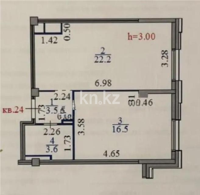 Продажа 1-комнатной квартиры, 45.8 м², пр. Улы Дала, дом  56 - Продажа земельных участков в Жезказгане фото 5 из 5