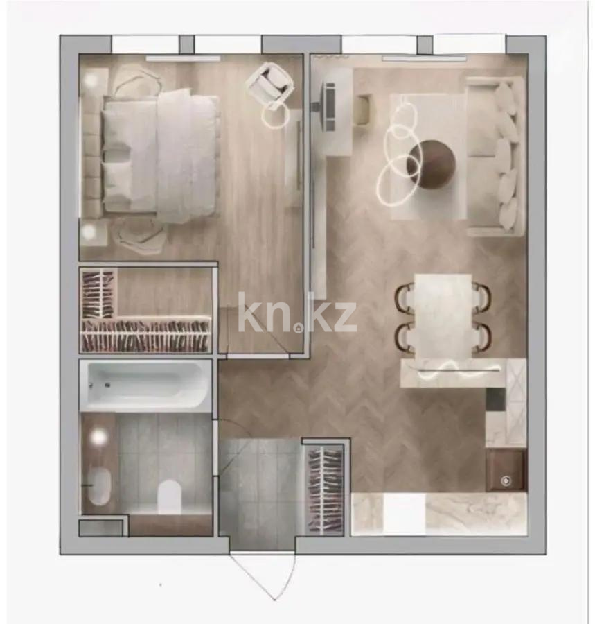 Продажа 1-комнатной квартиры, 39 м² в Астане - фото 3