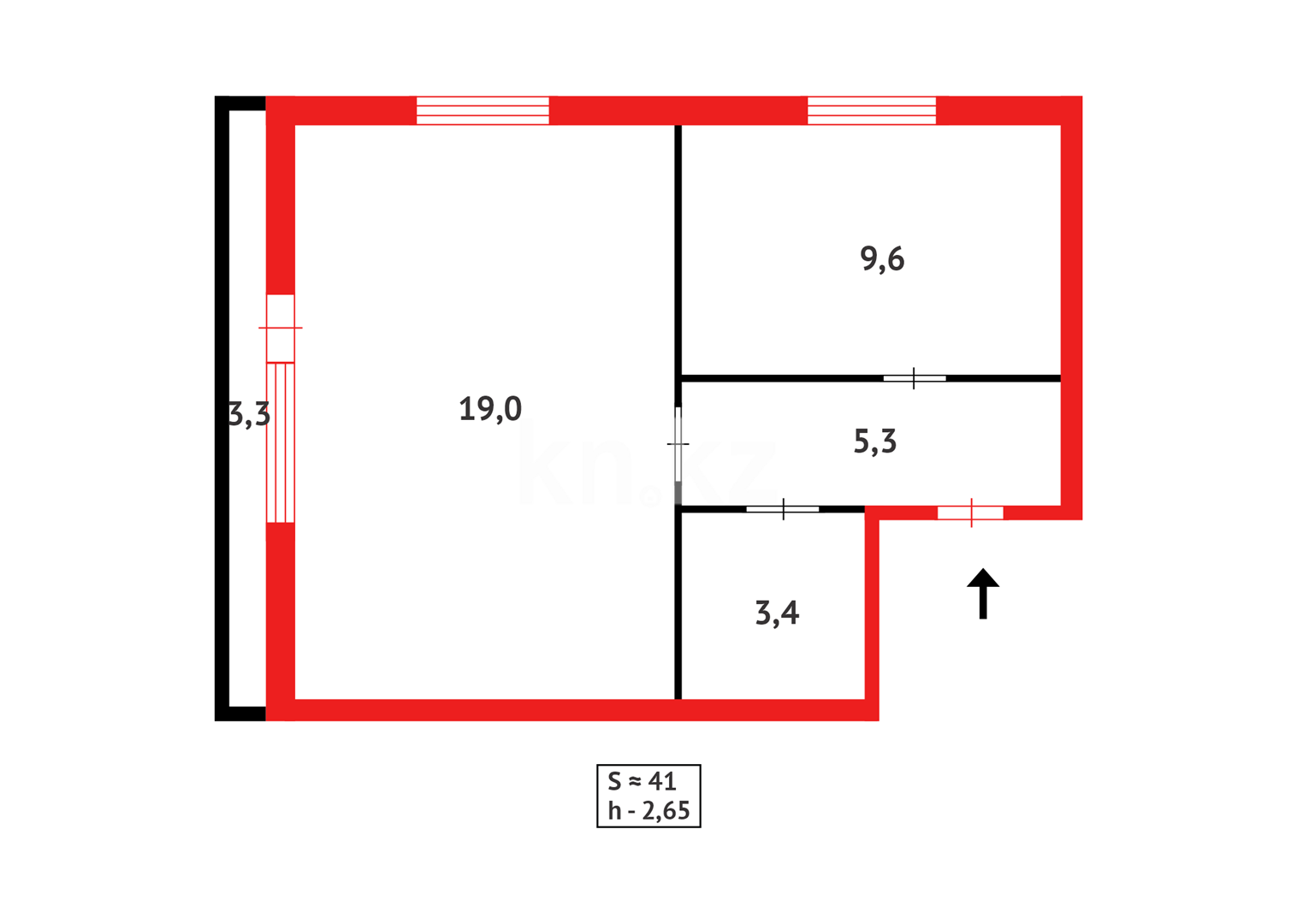 Продажа 1-комнатной квартиры, 40 м², мкр-н Горняк, дом  146 - Продажа квартир в Сарани фото 11 из 11
