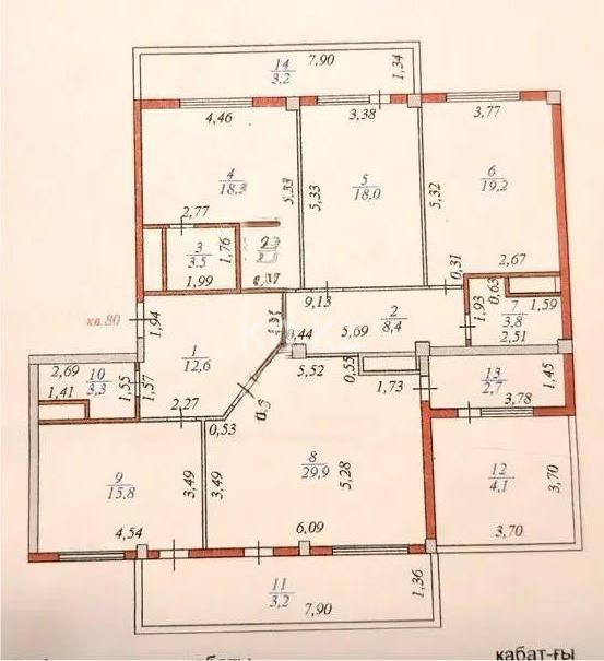 Продажа 4-комнатной квартиры, 150 м², ул. Туркестан, дом  20 в Астане - фото 3