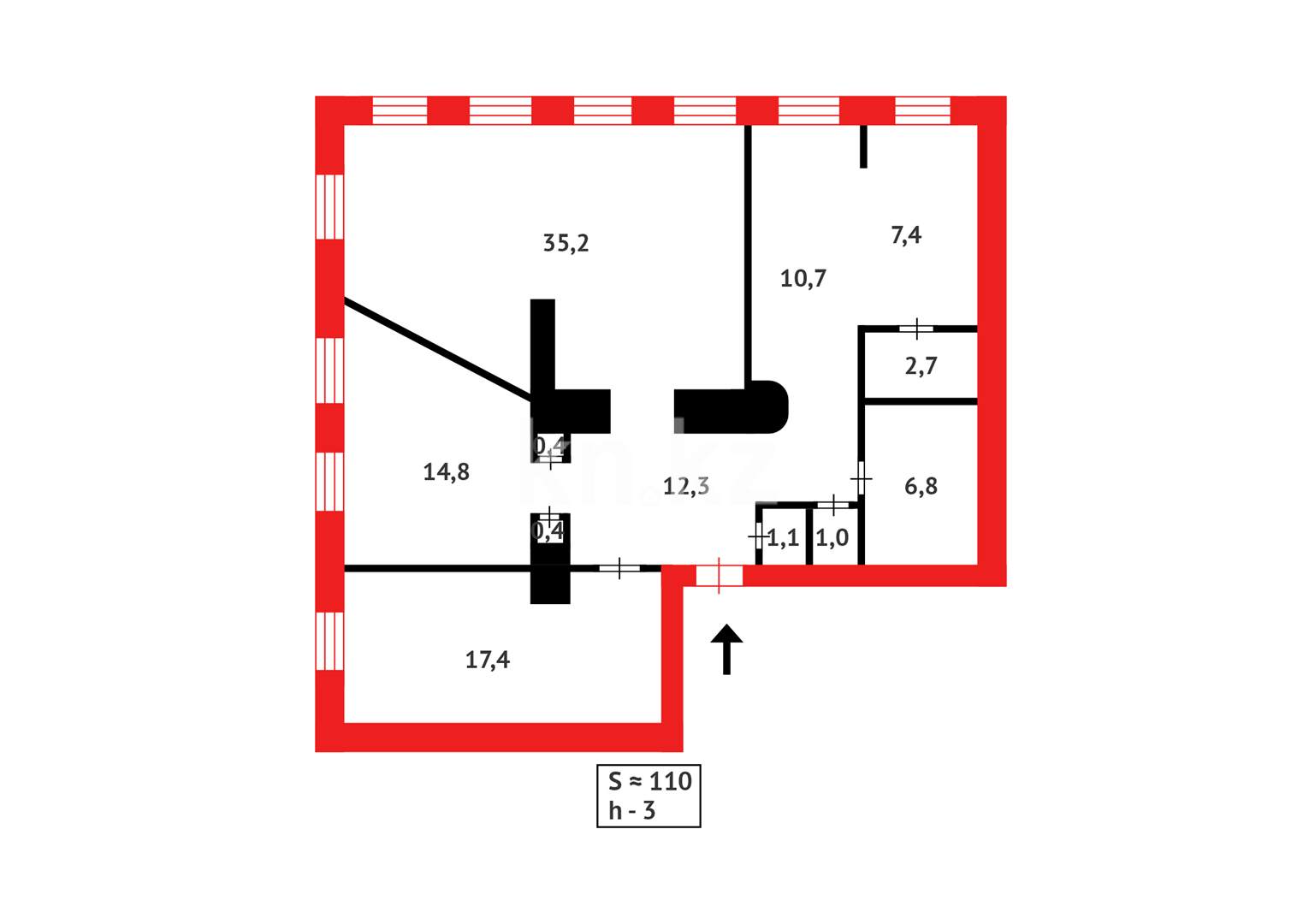 Продажа 3-комнатной квартиры, 110 м² в Сарани - фото 26