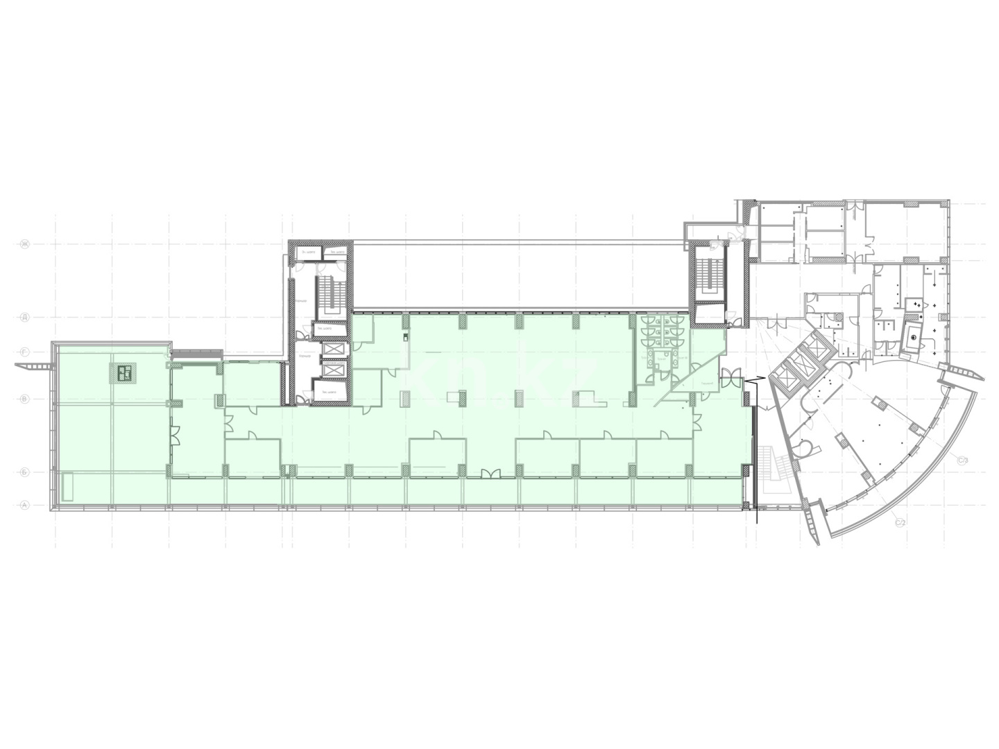 Аренда , пр. Абылай хана, дом  53 - Аренда офисных и торговых помещений в Алматы фото 15 из 18
