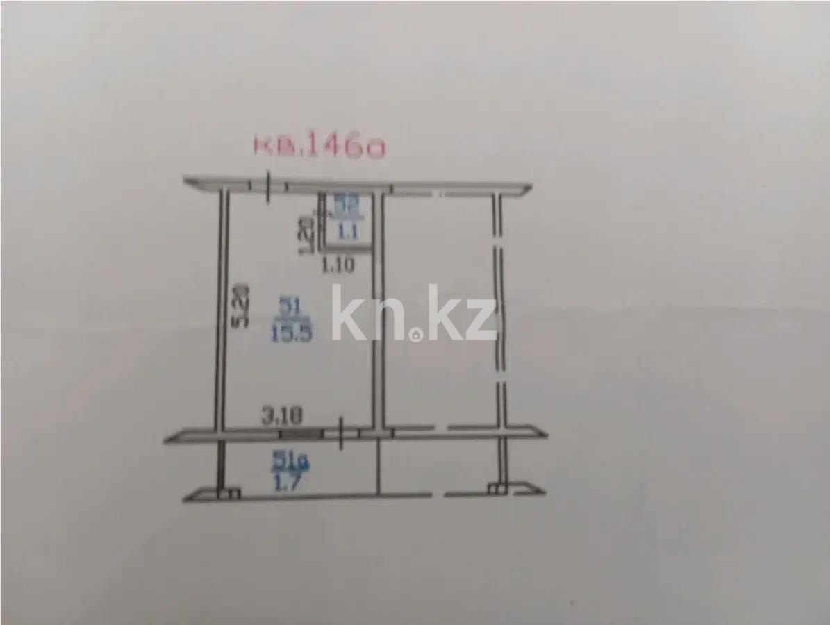 Продажа 1-комнатной квартиры, 19 м² в Алматы