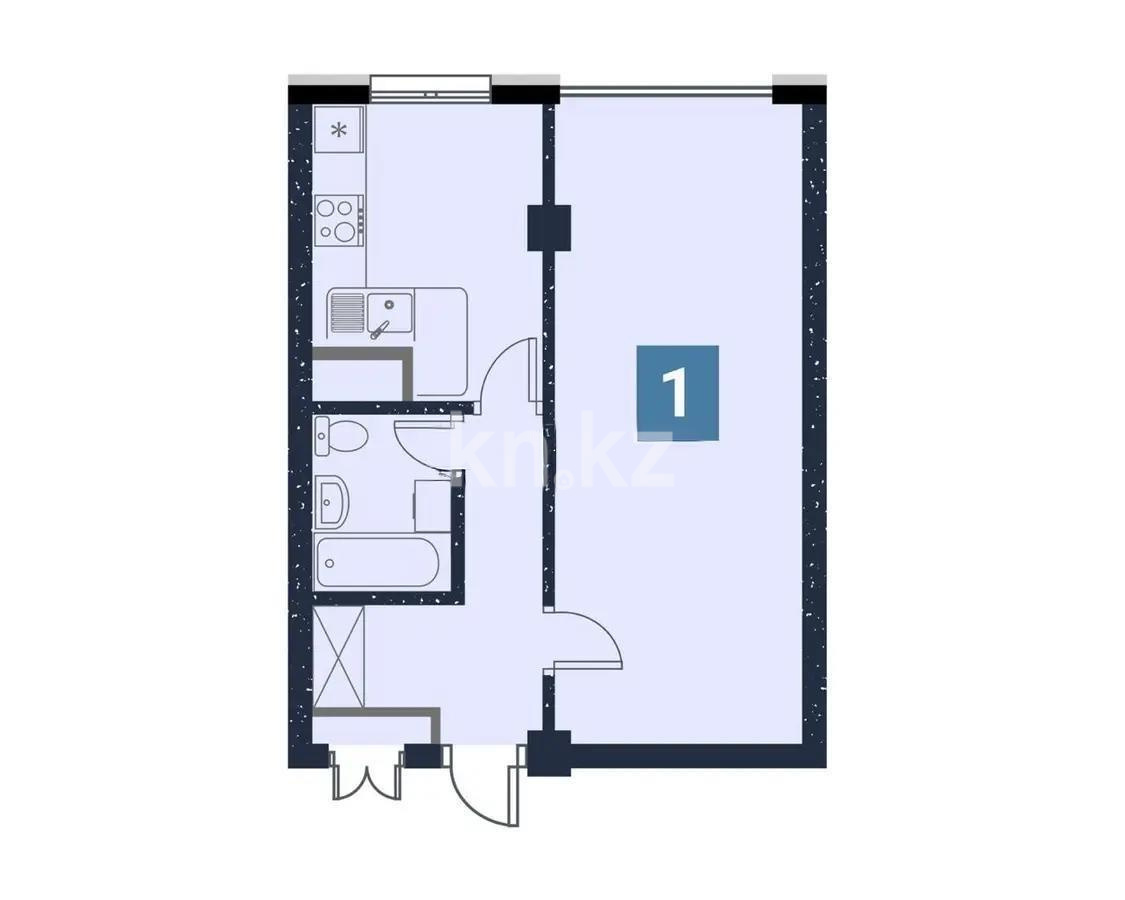 Продажа 1-комнатной квартиры, 44.8 м² - Продажа офисных и торговых помещений в Петропавловске фото 1 из 1