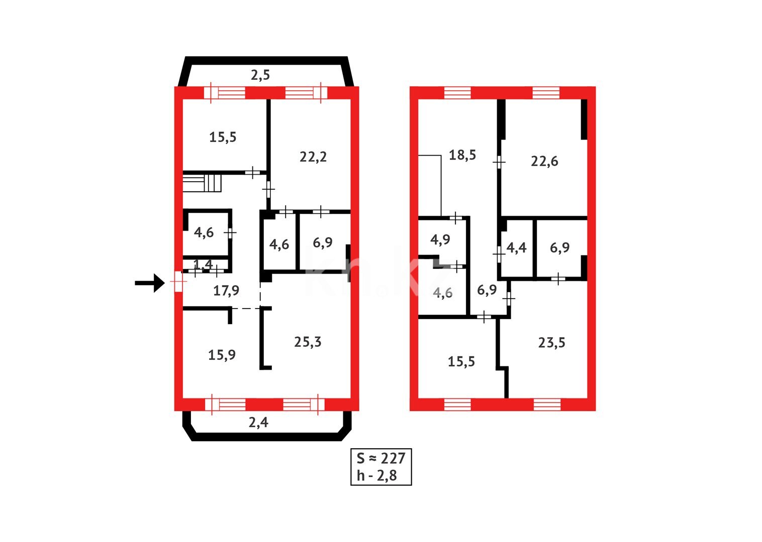 Продажа 6-комнатной квартиры, 227 м² в Караганде - фото 20