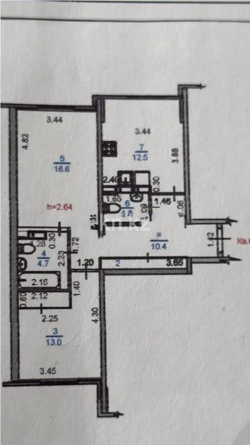 Продажа 2-комнатной квартиры, 60 м² - Продажа  двухкомнатных квартир в новостройках Алматы - страница 2 фото 4 из 4
