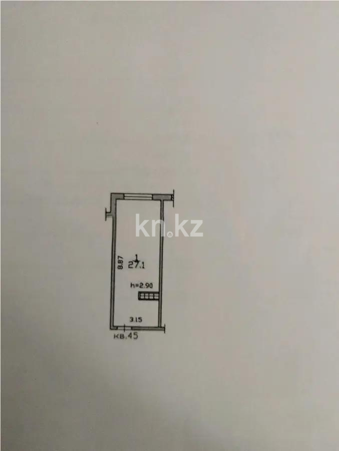 Продажа 1-комнатной квартиры, 27.1 м² - Продажа квартир в Казахстане - страница 6 фото 1 из 1