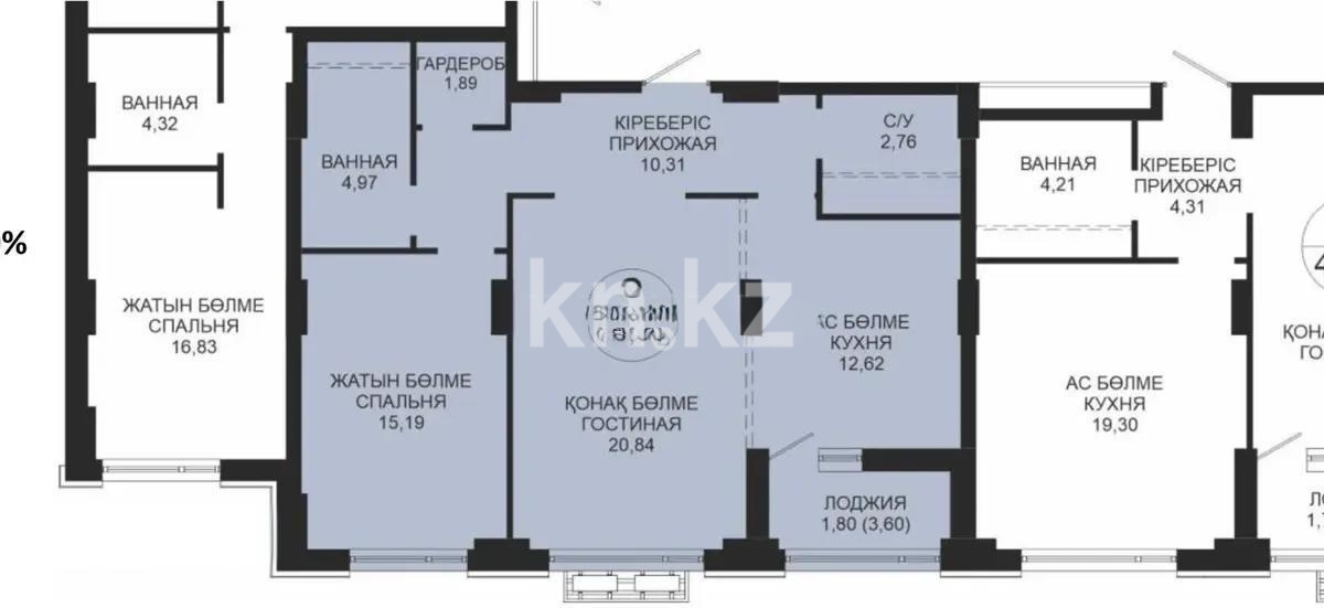 Продажа 2-комнатной квартиры, 70.3 м² - Продажа двухкомнатных квартир от собственников в Астане - страница 122 фото 1 из 1