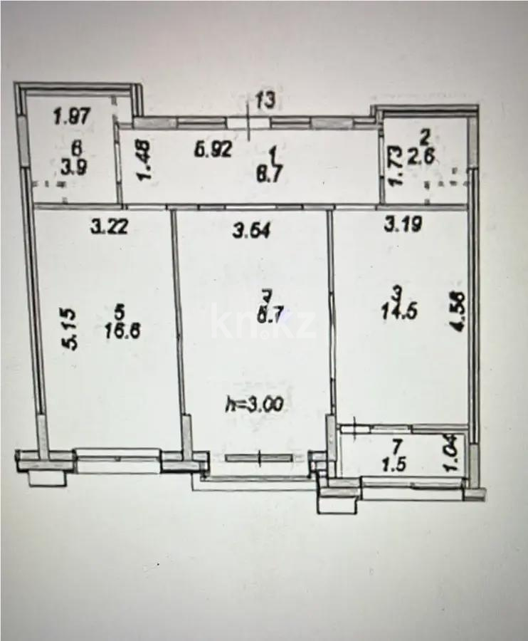 Продажа 2-комнатной квартиры, 65.8 м² в Астане - фото 2