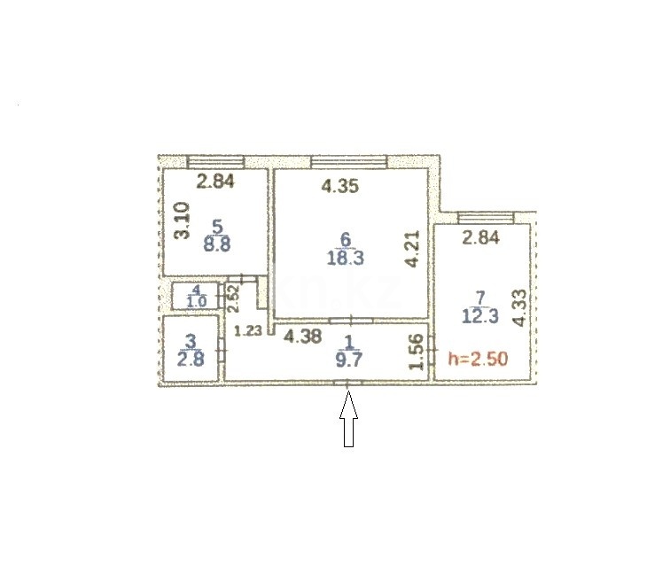 Продажа 2-комнатной квартиры, 53 м² в Караганде - фото 29