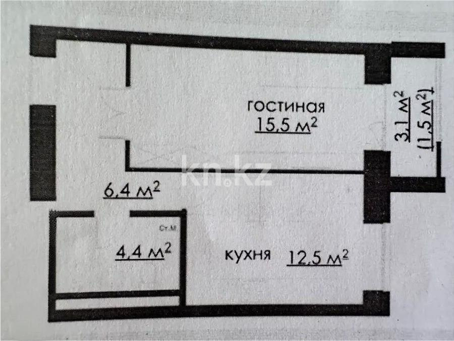 Продажа 1-комнатной квартиры, 41 м², ул. Букетова, дом  3 - Продажа квартир в Караганде без посредников с фото фото 1 из 1