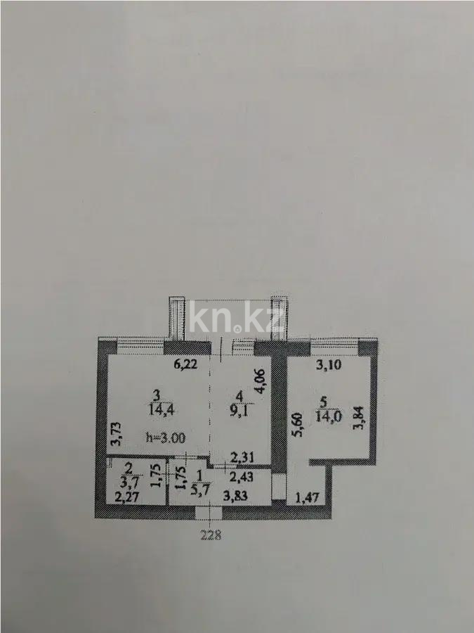 Продажа 2-комнатной квартиры, 49 м², ул. А-52, дом  2 - Продажа квартир в новостройках Астаны фото 1 из 1