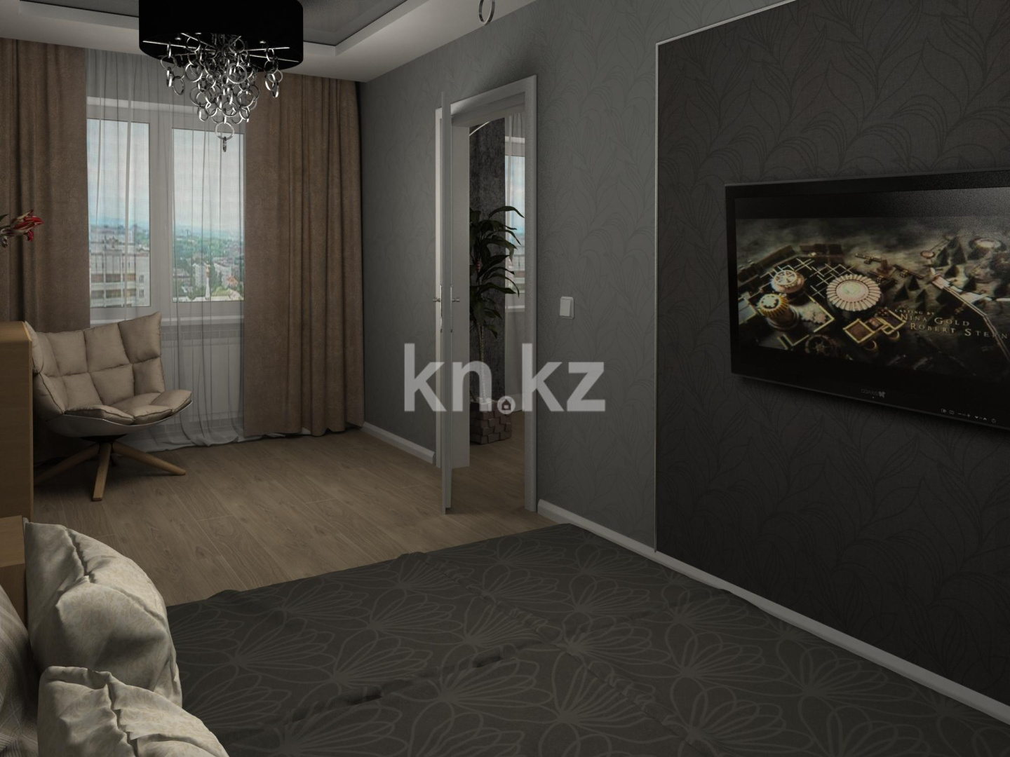 Аренда 1-комнатной квартиры посуточно, 36 м², ул. Гоголя, дом  53 - Аренда  однокомнатных квартир посуточно в Караганде с фото фото 4 из 5