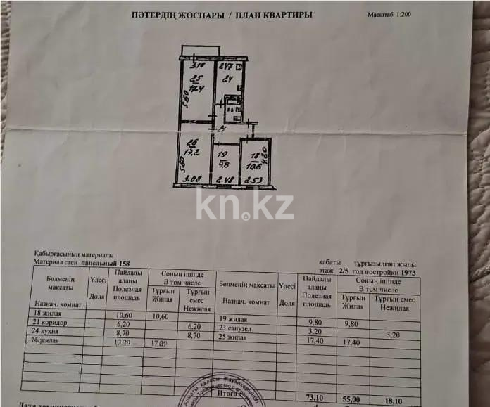 Продажа 4-комнатной квартиры, 74 м² в Алматы
