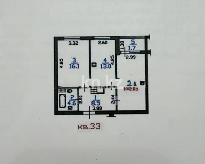 Продажа 2-комнатной квартиры, 61.5 м² - Аренда квартир помесячно в Актау фото 6 из 6