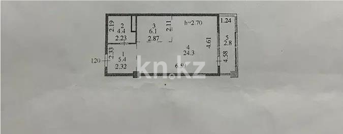 Продажа 1-комнатной квартиры, 43 м² в Астане - фото 3