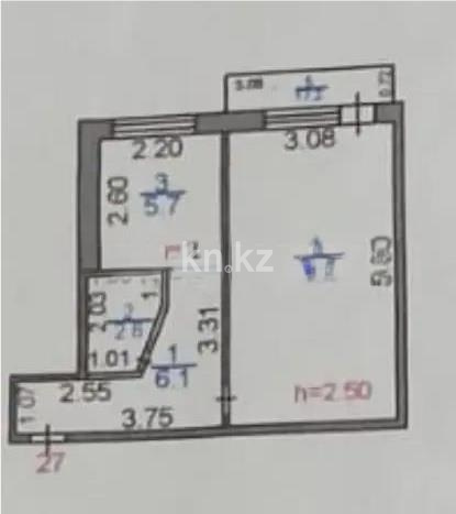 Продажа 1-комнатной квартиры, 31 м² в Караганде - фото 4