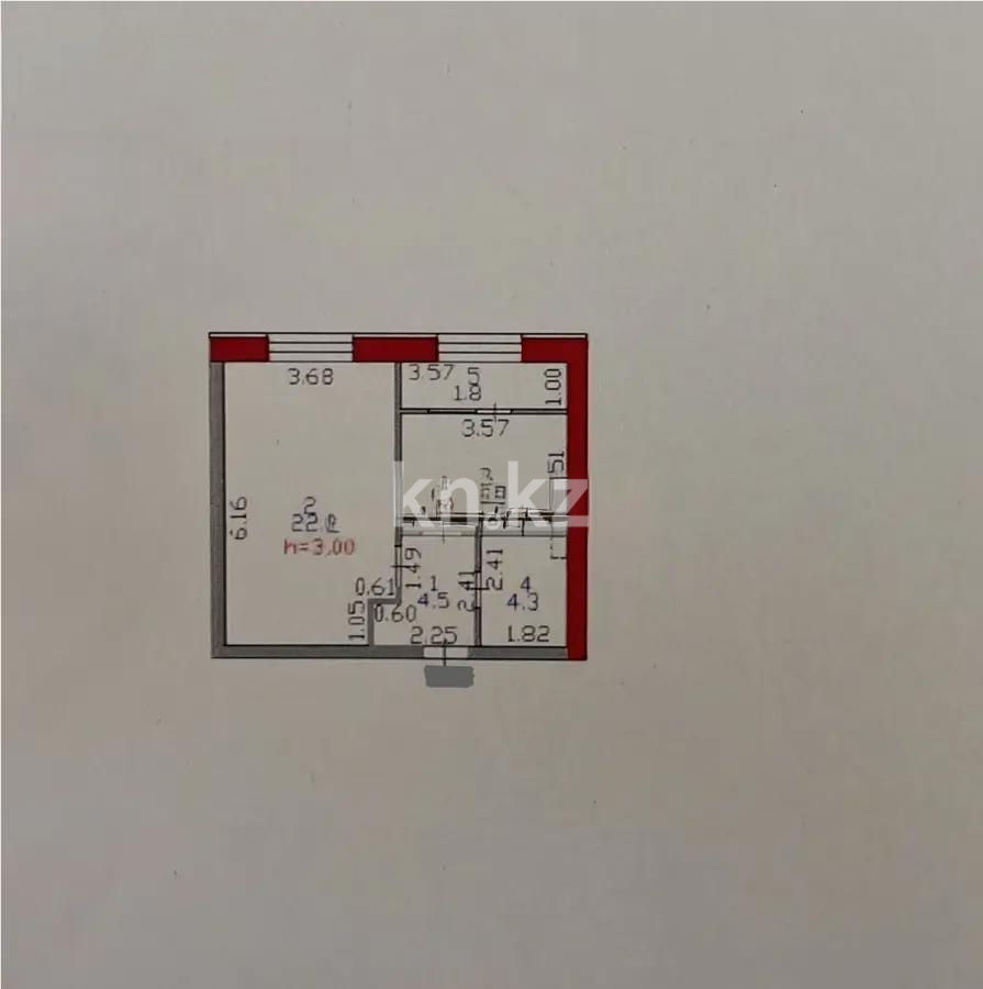 Продажа 1-комнатной квартиры, 41.6 м², ул. Жошы хана, дом  17 в Астане
