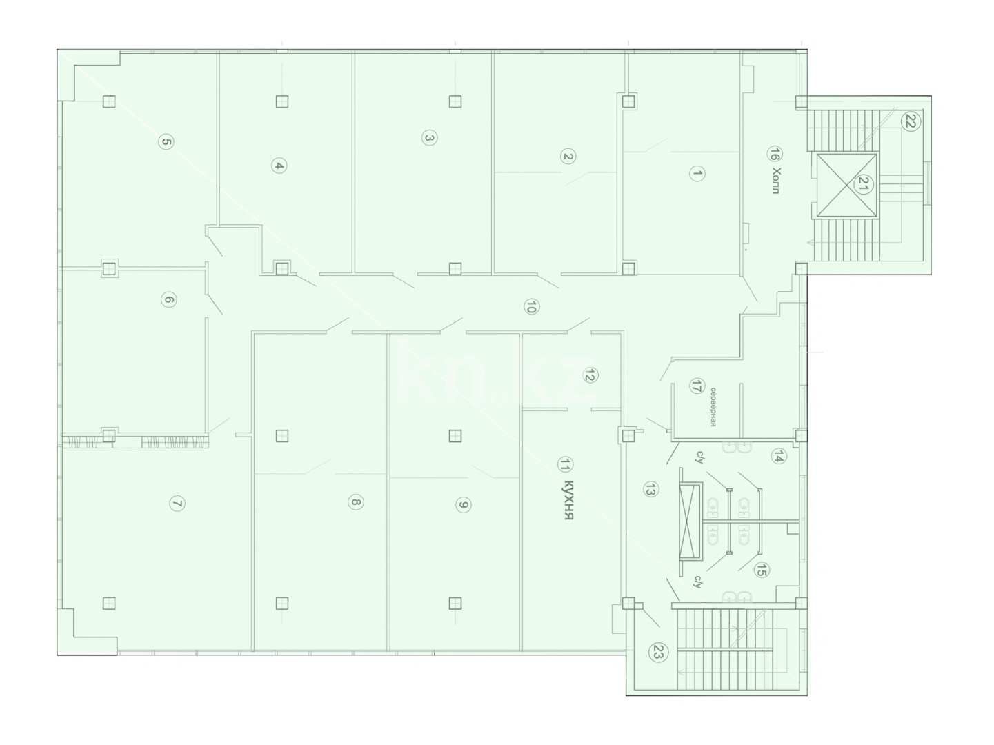 Аренда , мкр-н Коктем-1, дом  15а - Аренда офисных и торговых помещений в Алматы фото 10 из 13