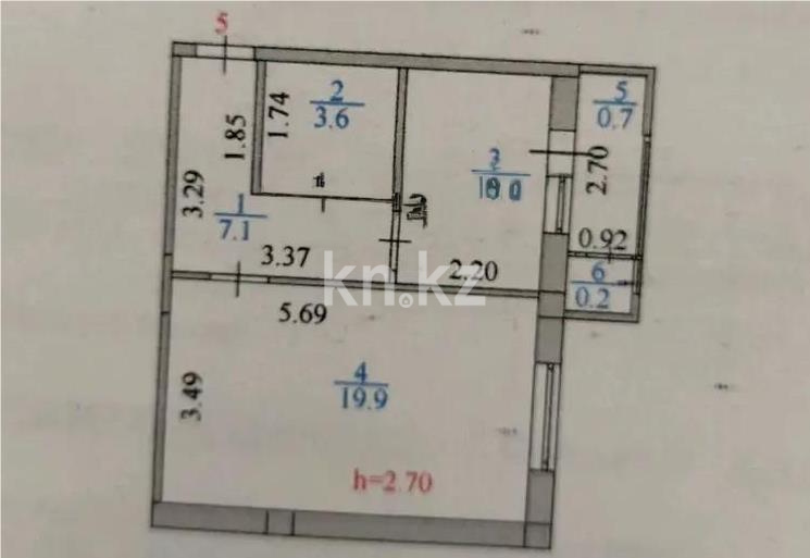 Продажа 2-комнатной квартиры, 38.7 м² в Астане - фото 4