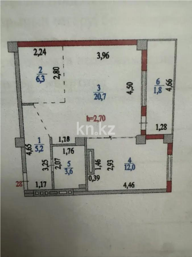 Продажа 2-комнатной квартиры, 49.9 м² - Продажа квартир в р-не Алматы Астаны - страница 3 фото 3 из 3