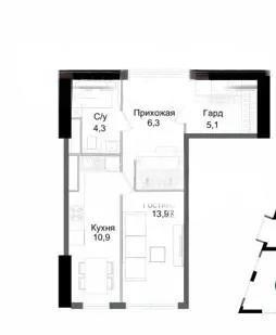 Продажа 2-комнатной квартиры, 41.9 м², ул. Ауэзова, дом  3/2 стр в Алматы