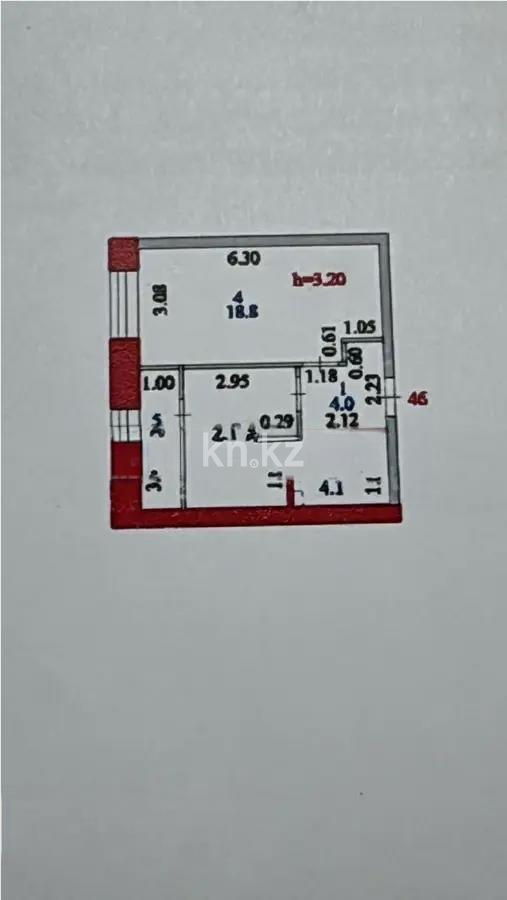 Продажа 1-комнатной квартиры, 38.7 м², пр. Тауелсыздык, дом  25/2 - Продажа  однокомнатных квартир в Астане без посредников фото 1 из 1