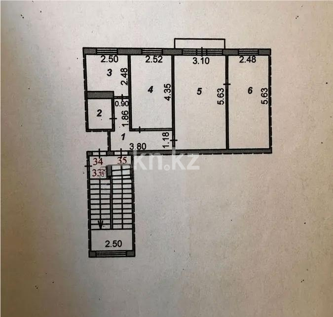 Продажа 3-комнатной квартиры, 57 м² в Караганде - фото 6