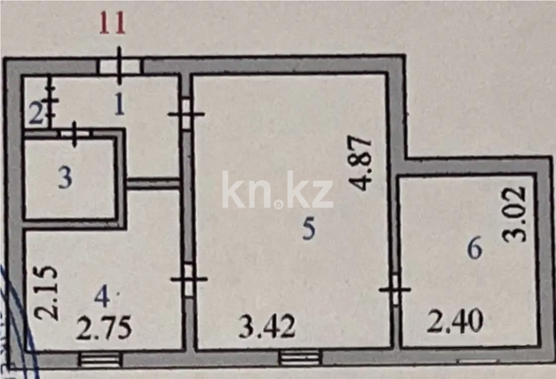 Продажа 2-комнатной квартиры, 36.4 м² - Продажа двухкомнатных квартир в Астане - страница 3 фото 6 из 6