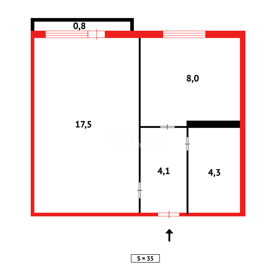 Продажа 1-комнатной квартиры, 34 м² - Продажа квартир в Темиртау - страница 39 фото 11 из 11